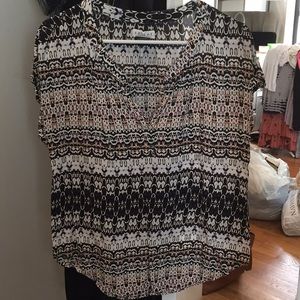 Anthropologie Velvet by Graham & Spencer shirt M